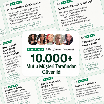 16 gün veya daha kısa sürede hafiflik hissi ve şişliğin azalması.