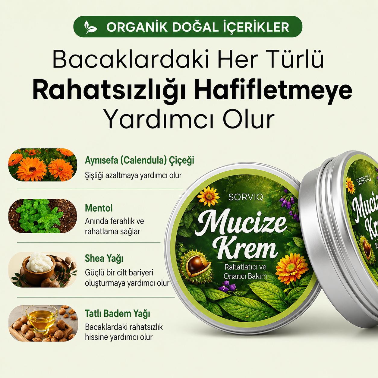 Sorviq Mucize Balsamı™ | Bitkisel Bacak Bakım Balsamı