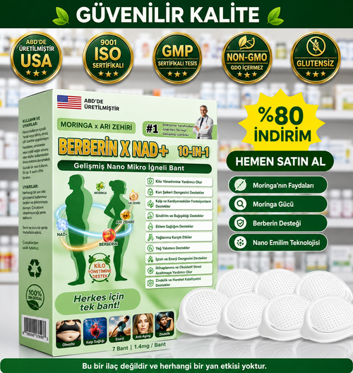 10’u 1 Arada Gelişmiş Nano Mikro İğneli Bant — Günde 1 Kez Kullanım, 7 Günde Gözle Görülür Sonuçlar