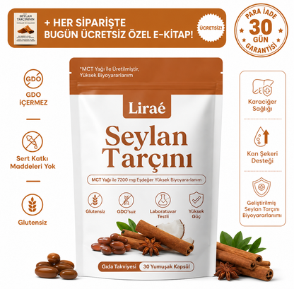 7200 mg Seylan Tarçını (MCT Yağı ile Eşdeğer)