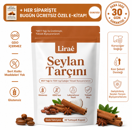 7200 mg Seylan Tarçını (MCT Yağı ile Eşdeğer)