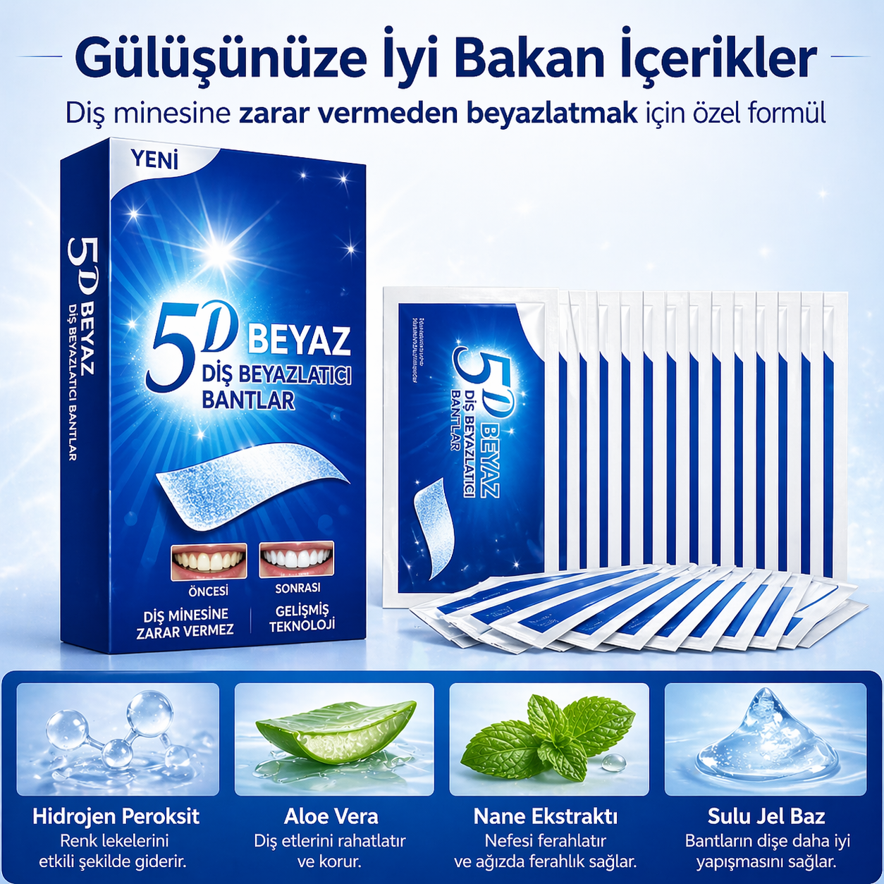 5D White Pro – Beyazlatıcı Şeritler