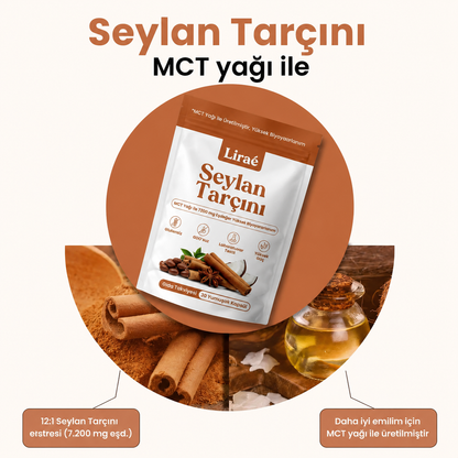 7200 mg Seylan Tarçını (MCT Yağı ile Eşdeğer)