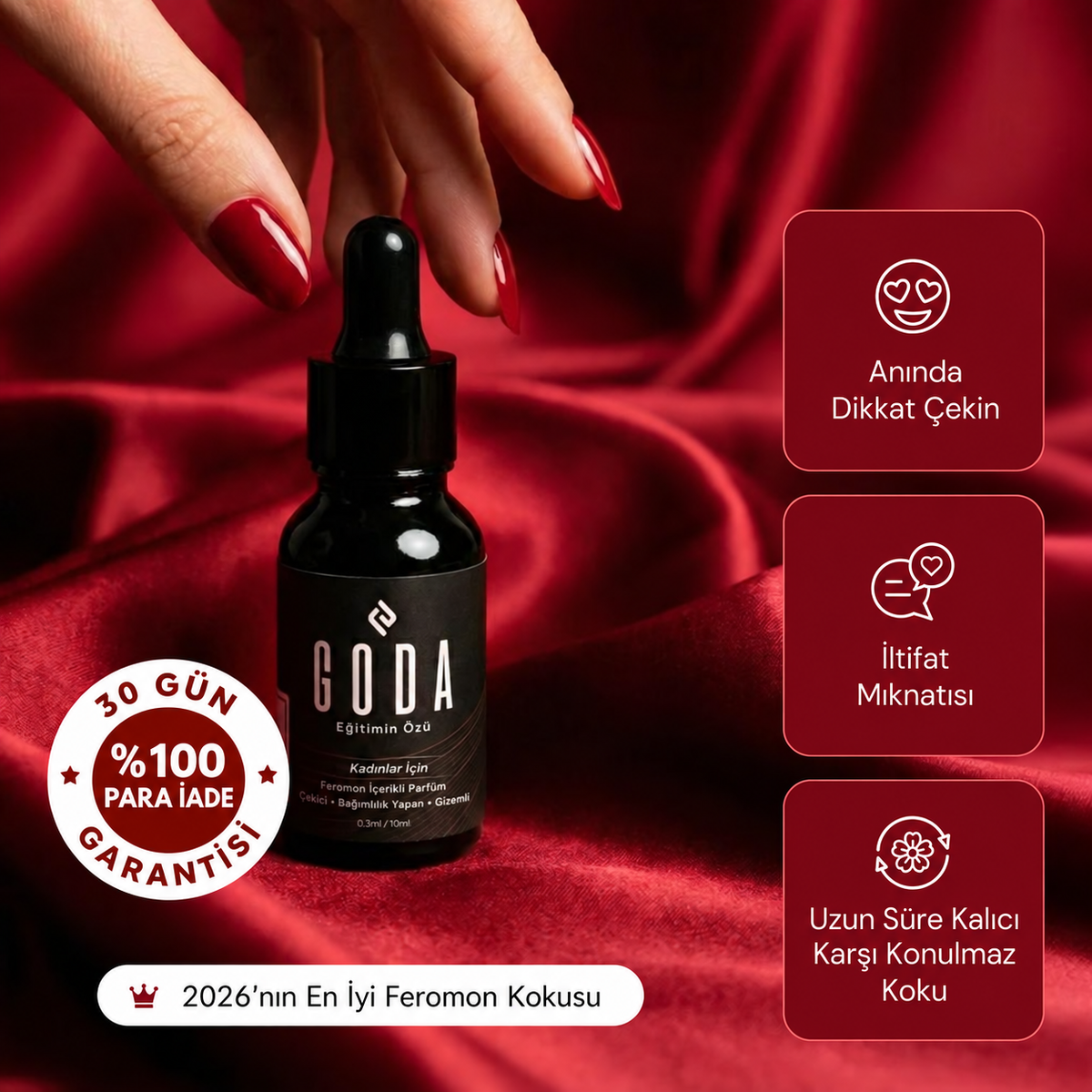 Goda® Kadın Parfümü – Teninizle Bütünleşen, Size Özel Büyüleyici Bir Koku