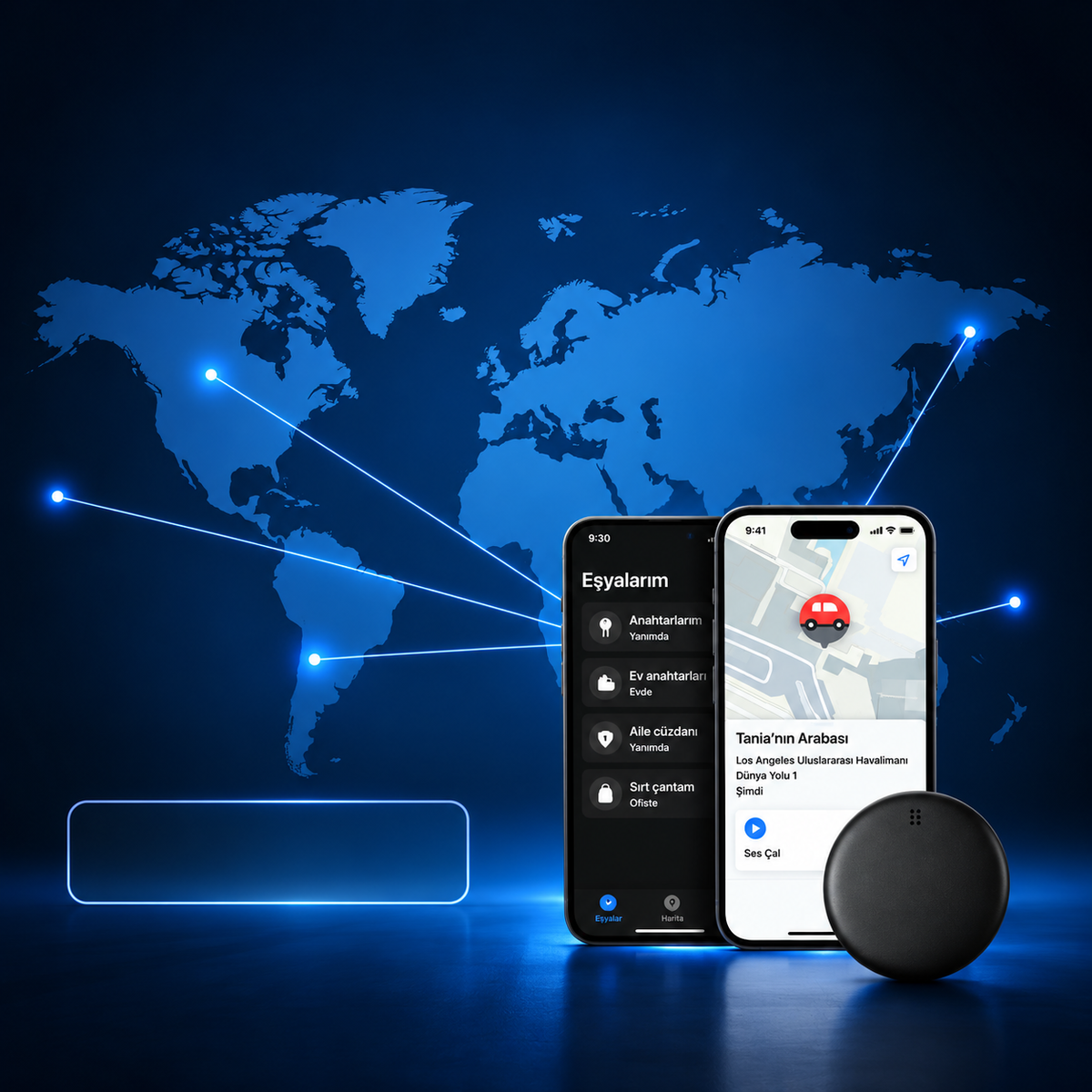 GP90 - Abonelik gerektirmeyen doğru GPS takip cihazı (Android/Apple)