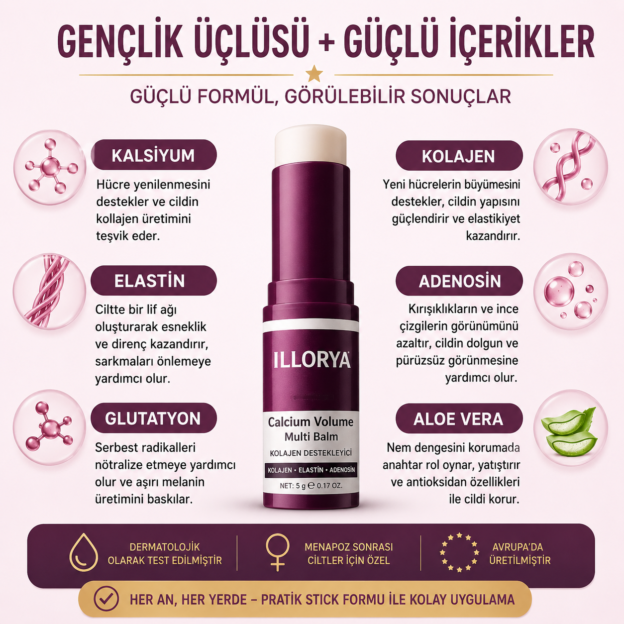 Kolajen-Kalsiyum Yoğunluk Balsamı
