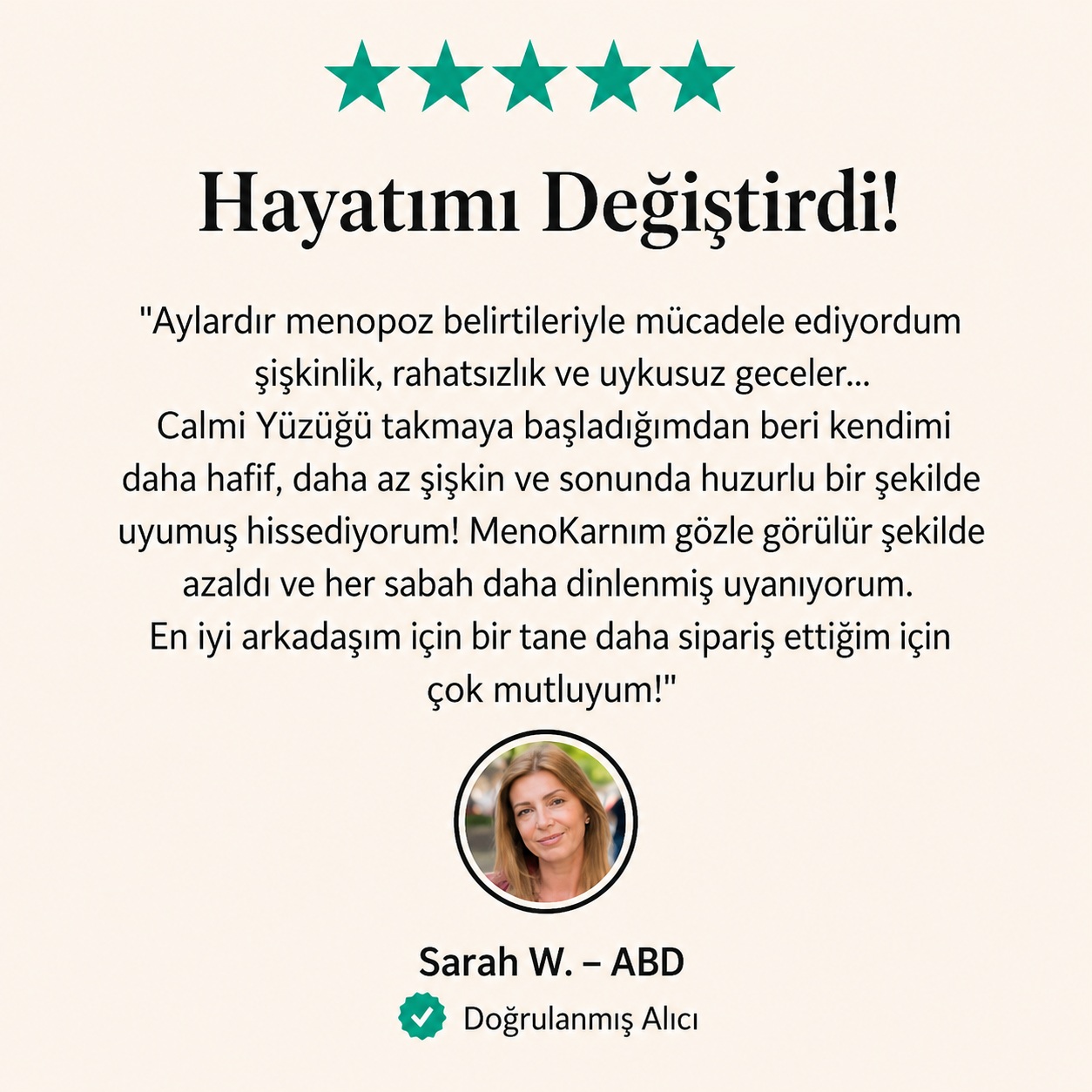 Calmi Ring - Doğal Menopoz Çözümü (2 Adet)